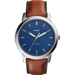 Fossil Men's Minimalist Stainless Steel Slim Casual Watch